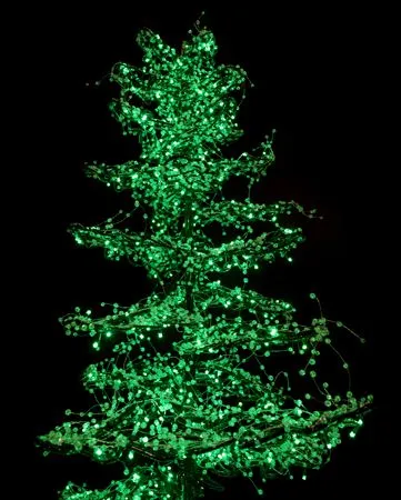 11' Ice Sculpture Christmas Tree - Green - Image 3