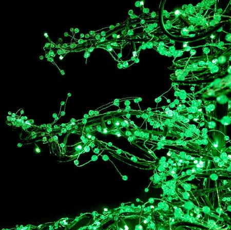 11' Ice Sculpture Christmas Tree - Green - Image 4