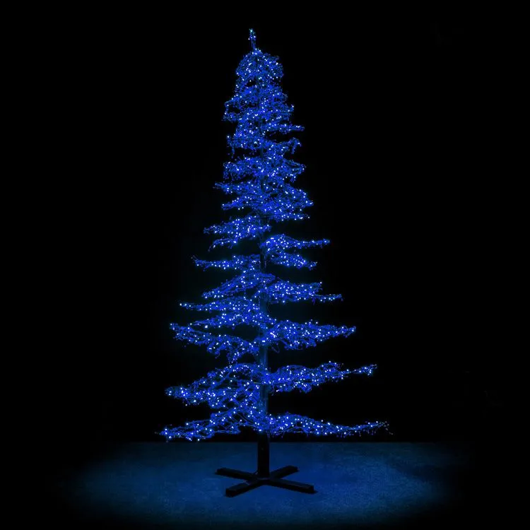 11' Ice Sculpture Christmas Tree - Blue