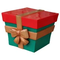 2' Christmas Present - Red And Green