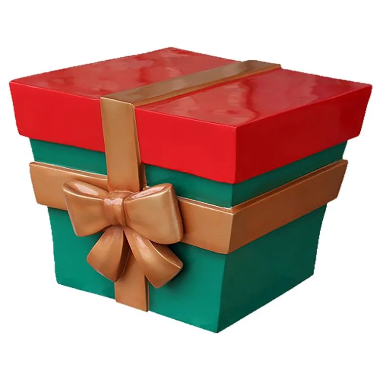 2' Christmas Present - Red And Green