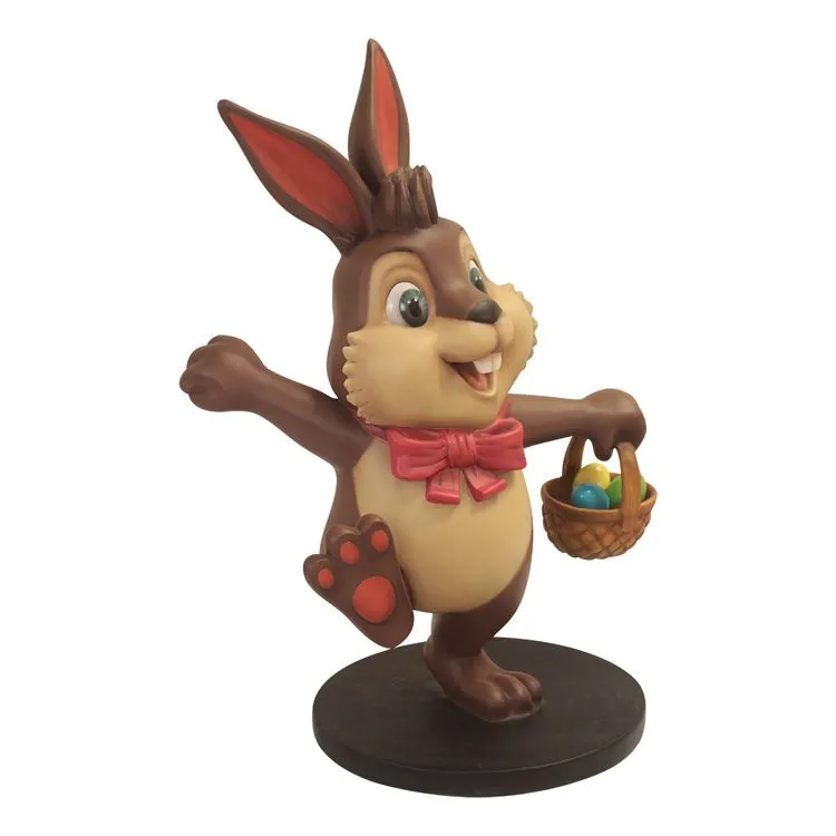 4.6' Easter Bunny With Basket - Image 2