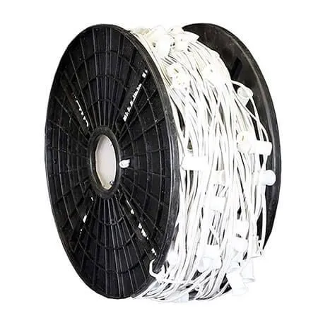 C7 Cord, 36" Spacing, White Wire, SPT-1, 1000'