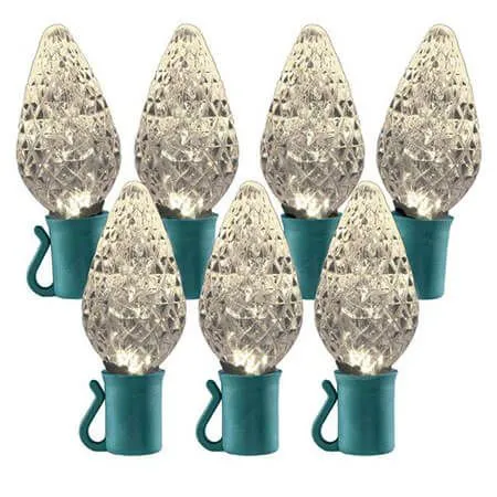 26 Light Warm White C9 LED Christmas Lights - Stringer Light Set