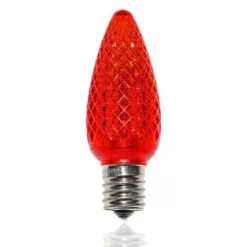 C9 SMD LED Retrofit Bulb - Red - Minleon - Bag Of 25