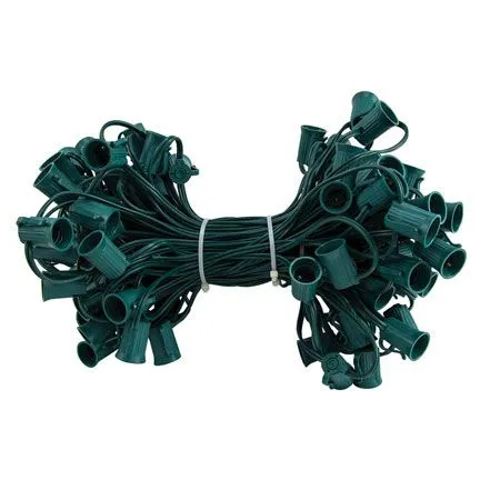 C9 Cord, 9" Spacing, Green Wire, SPT-1, 100'