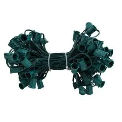 C9 Cord, 12" Spacing, Green Wire, SPT-1, 100'