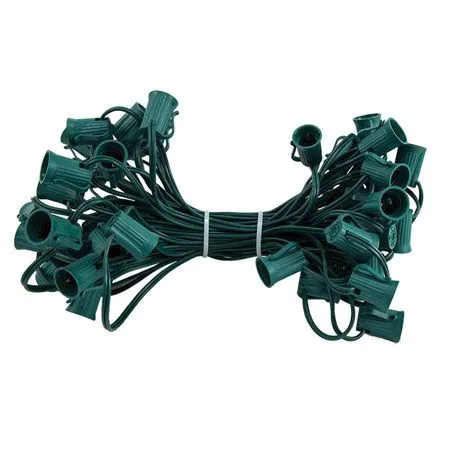 C9 Cord, 24" Spacing, Green Wire, SPT-1, 50'