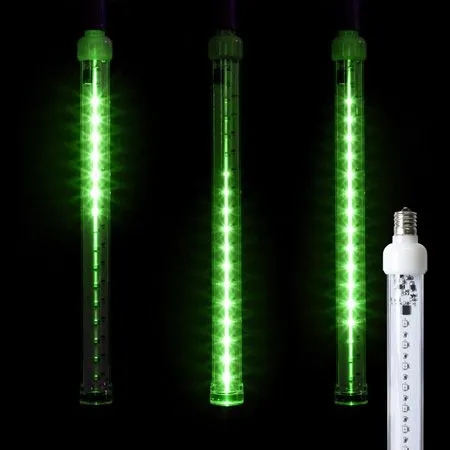 12" LED Falling Snow Tube - Green - Pro Christmas™