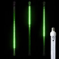 24" LED Falling Snow Tube - Green - Pro Christmas™
