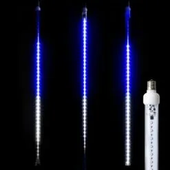 36" LED Falling Snow Tube - Blue And Pure White - Pro Christmas™