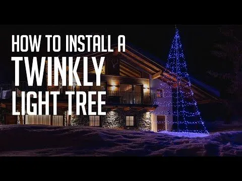 9.8' Twinkly Light Tree RGBW, 450L, Pole Included, Wifi - Image 4