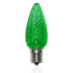 C9 SMD LED Retrofit Bulb - Green - Minleon V2 - Bag Of 25