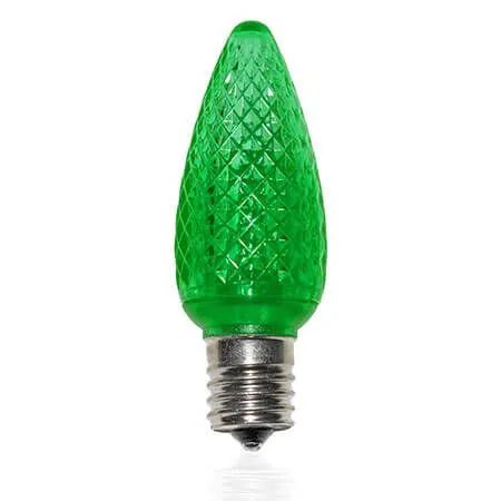 C9 SMD LED Retrofit Bulb - Green - Minleon V2 - Bag Of 25