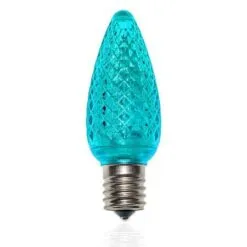 C9 SMD LED Retrofit Bulb - Teal - Minleon - Bag Of 25