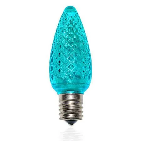 C9 SMD LED Retrofit Bulb - Teal - Minleon - Bag Of 25