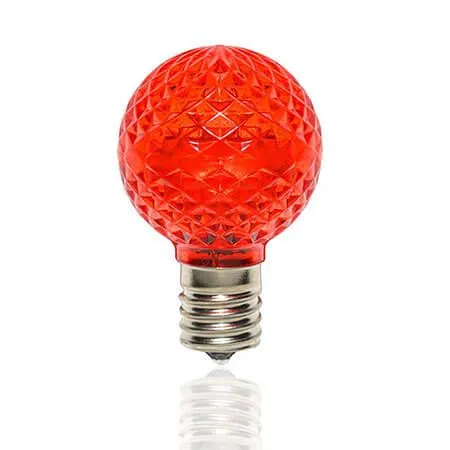 G40 LED SMD Retrofit Bulb - Red - Minleon - Bag Of 25