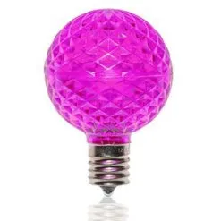 G50 SMD LED Retrofit Bulb - Purple - C9 Base - Pro Christmas™ - Bag Of 10