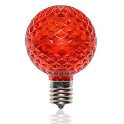 G50 SMD LED Retrofit Bulb - Red - C9 Base - Pro Christmas™ - Bag Of 10