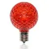 G50 SMD LED Retrofit Bulb - Red - C9 Base - Minleon - Bag Of 10