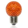 G50 SMD LED Retrofit Bulb - Amber/Orange - E26 Base - Minleon - Bag Of 10