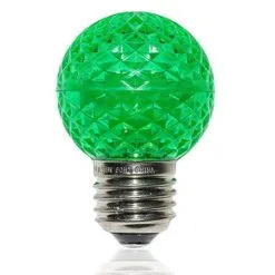 G50 SMD LED Retrofit Bulb - Green - E26 - Minleon - Bag Of 10