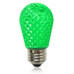 Pro Christmas - S14 LED Medium Base Retrofit Bulb - Green- Bag Of 6