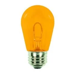S14 LED U Shape Flexible Filament Bulb - Pro Christmas™ - Amber – E26 Base - Box Of 6