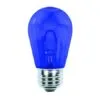 S14 LED U Shape Flexible Filament Bulb - Pro Christmas™ - Blue – E26 Base - Box Of 6