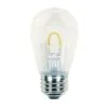 S14 LED U Shape Flexible Filament Bulb - Pro Christmas™ - Pure White – E26 Base - Box Of 6