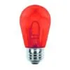S14 LED U Shape Flexible Filament Bulb - Pro Christmas™ - Red – E26 Base - Box Of 6
