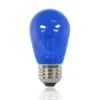 S14 LED Retrofit Bulb - Transparent - Medium Base - Blue - Bag Of 10