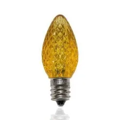 C7 SMD LED Retrofit Bulb - Yellow - Minleon - Bag Of 25