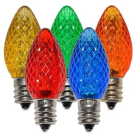 C7 SMD LED Retrofit Bulb - Twinkle - Multi - Pro Christmas™ - Bag Of 25