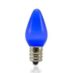 C7 SMD LED Retrofit Bulbs - Frosted Smooth - Blue - Pro Christmas™ - Bag Of 25