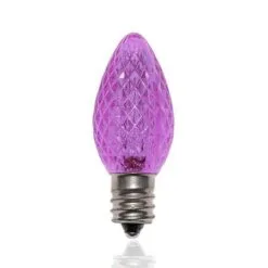 C7 SMD LED Retrofit Bulb - Purple - Pro Christmas™ - Bag Of 25