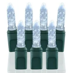 70 Light M5 Pure White LED Christmas Lights