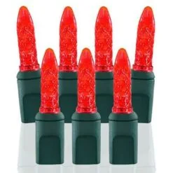 70 Light M5 Red LED Christmas Lights