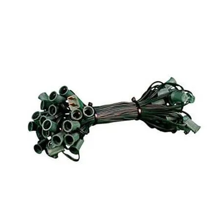 C9 Cord Green Wire 12" Spacing, 50', SPT-1