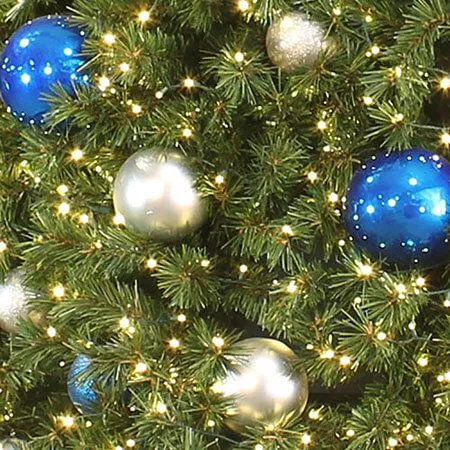 Tree Ornament Package - Blue And Silver - Small Ornaments