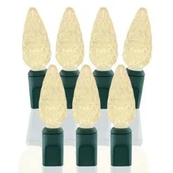 70 Light Warm White C6 LED Christmas Lights