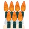 70 Light Amber/Orange C6 LED Christmas Lights