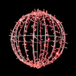 40" Foldable Sphere - LED - Red - Commercial Grade