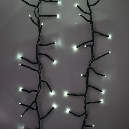 LED Cluster Light Set - 8 Function Memory Controller With Remote - 3 Sets Of 500 Bulbs - Cool Mint - Image 3