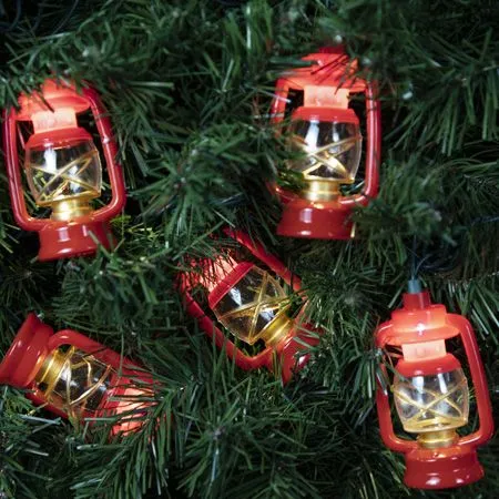 Kerosene Lamp Lights - 10 LEDs - Warm White - Image 2