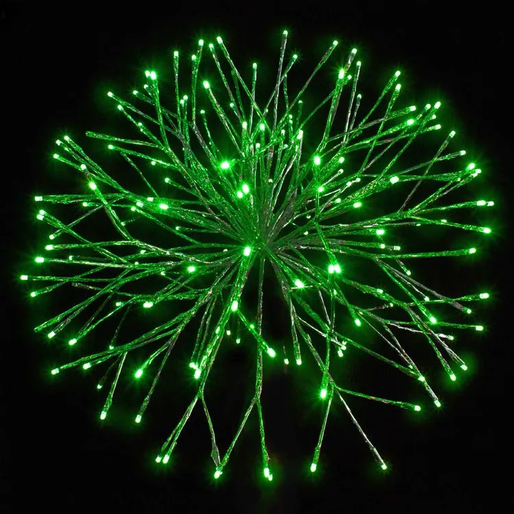 24" Green Twinkle Starburst - Green LED Lights - Image 2