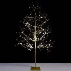 4' Gold Fairy Light LED Tree - 390 LEDs - Warm White