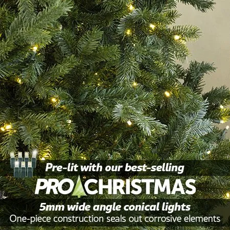 7.5' Indoor LED Mixed Douglas Fir Christmas Tree - Warm White - Image 2