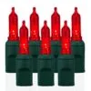 70 Light T5 Smooth Red LED Christmas Lights