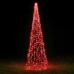 12' Standard Tree Of Lights - Red